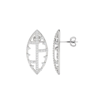 StarReign Diamond Earrings 18 KT / White Gold