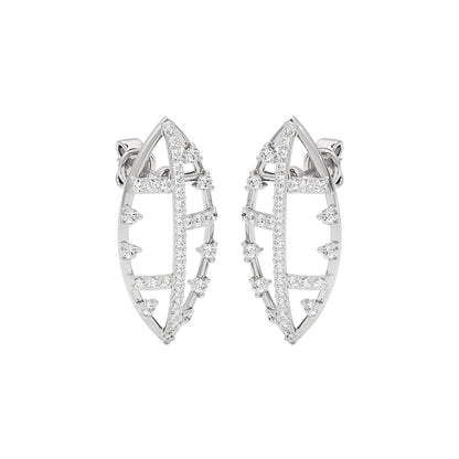 StarReign Diamond Earrings 18 KT / White Gold