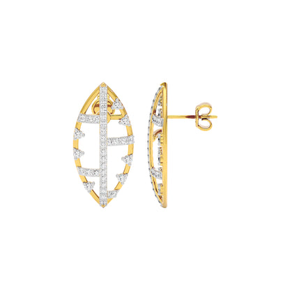 StarReign Diamond Earrings 18 KT / Yellow Gold
