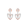Spade of Sparkle Diamond Earrings 18 KT / Rose Gold