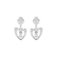 Spade of Sparkle Diamond Earrings 18 KT / White Gold