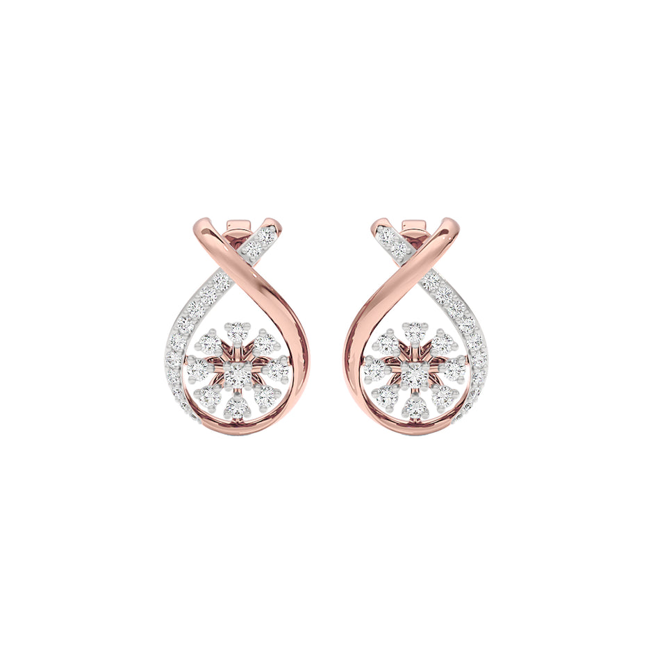 Venetian Drop Diamond Earrings 18 KT / Rose Gold