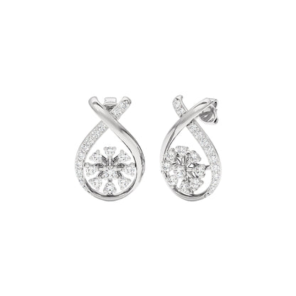 Venetian Drop Diamond Earrings 18 KT / White Gold