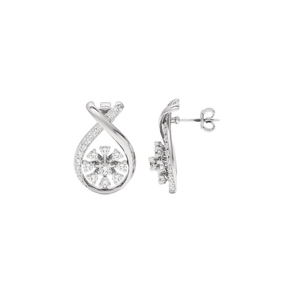 Venetian Drop Diamond Earrings 18 KT / White Gold