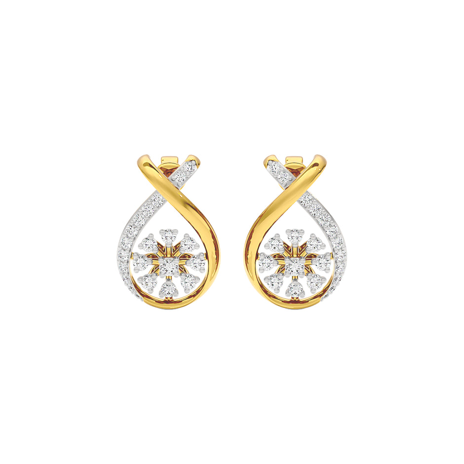 Venetian Drop Diamond Earrings 18 KT / Yellow Gold