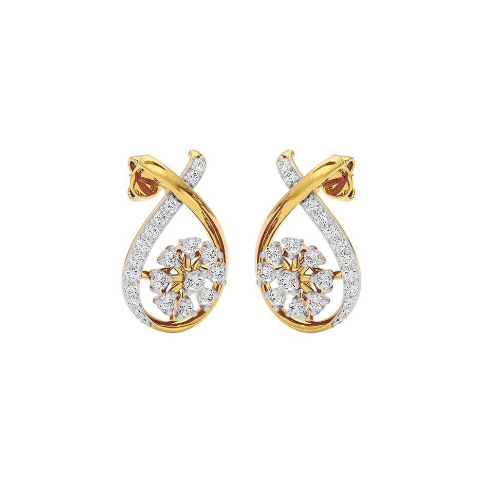 Venetian Drop Diamond Earrings 18 KT / Yellow Gold