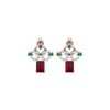 Fleur Motif Diamond Earrings 18 KT / Rose Gold