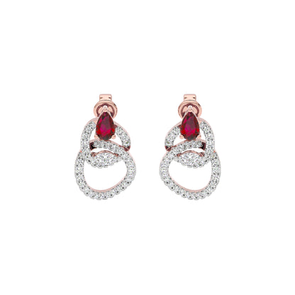 Enlighten Diamond Earrings 18 KT / Rose Gold