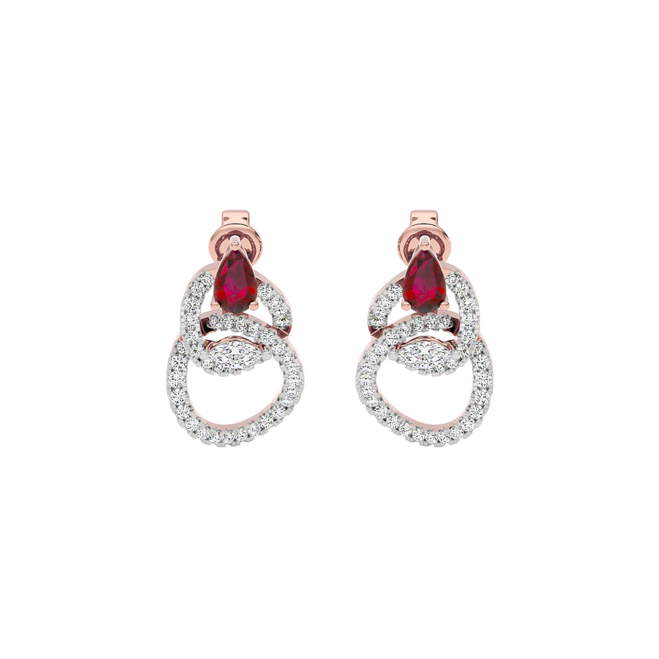 Enlighten Diamond Earrings 18 KT / Rose Gold
