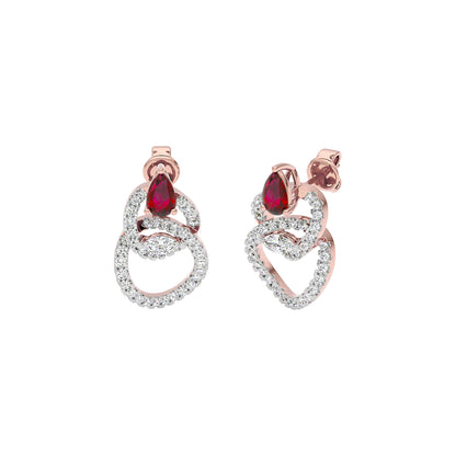 Enlighten Diamond Earrings 18 KT / Rose Gold