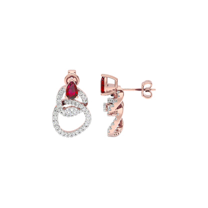 Enlighten Diamond Earrings 18 KT / Rose Gold