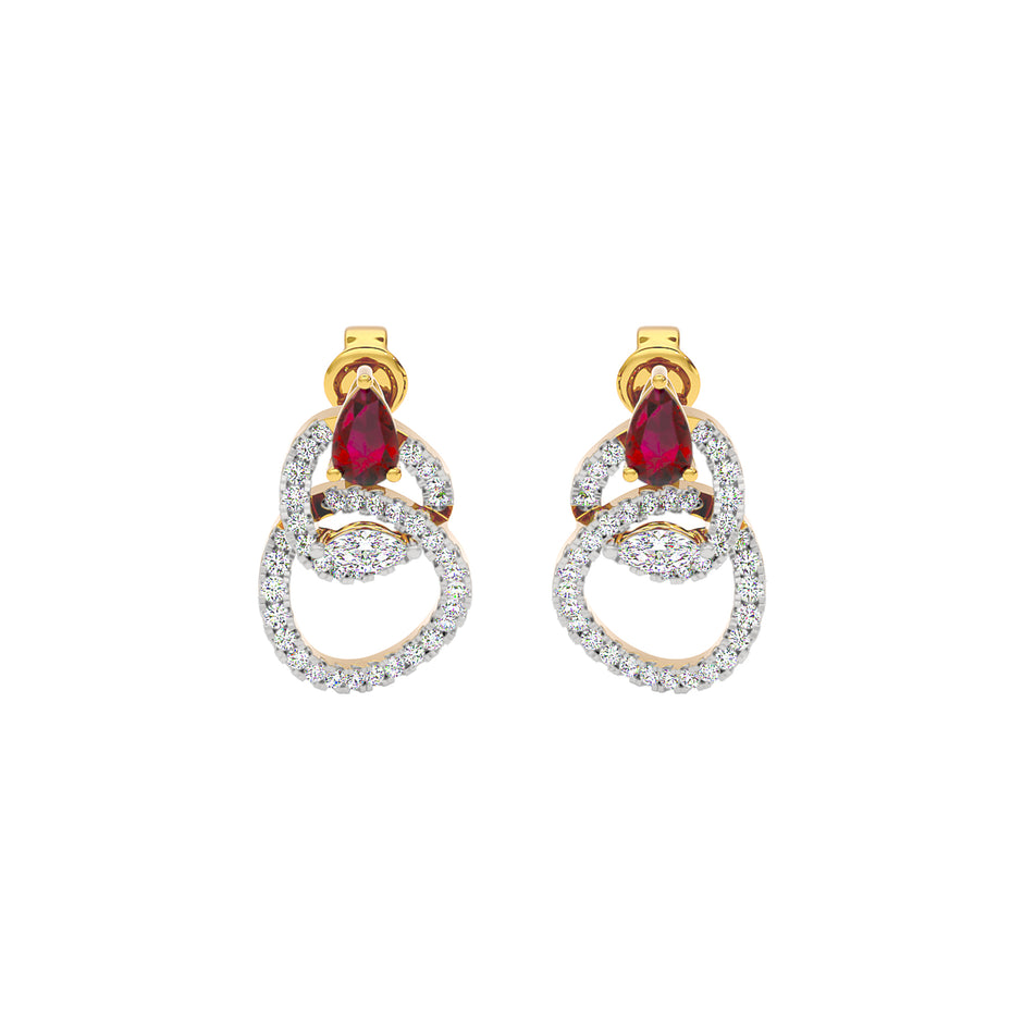 Enlighten Diamond Earrings 18 KT / Yellow Gold