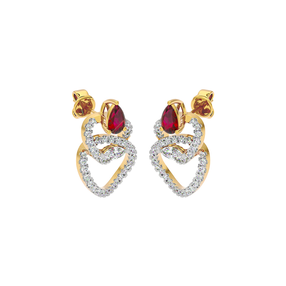 Enlighten Diamond Earrings 18 KT / Yellow Gold