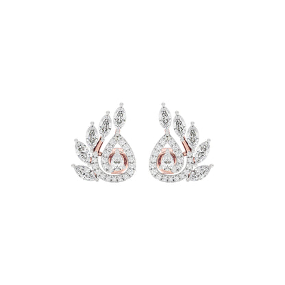Marquise Quill Diamond Earrings 18 KT / Rose Gold