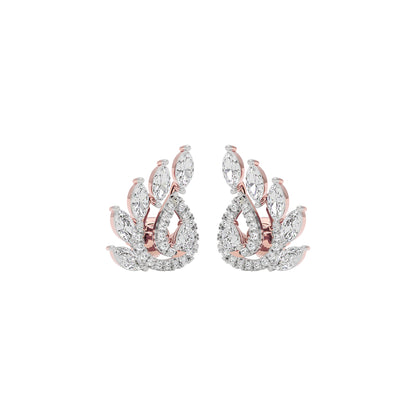 Marquise Quill Diamond Earrings 18 KT / Rose Gold