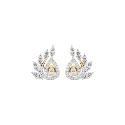 Marquise Quill Diamond Earrings 18 KT / Yellow Gold