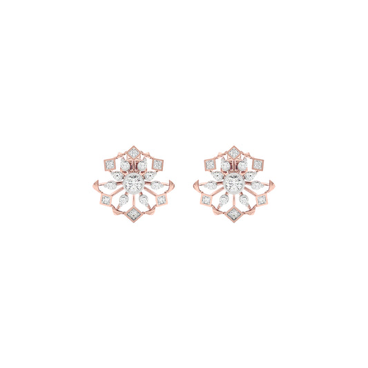 Nova Bloom Diamond Earrings 18 KT / Rose Gold