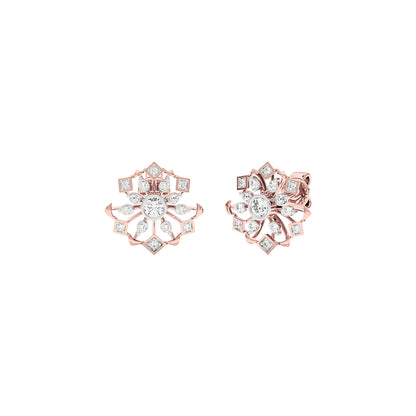 Nova Bloom Diamond Earrings 18 KT / Rose Gold