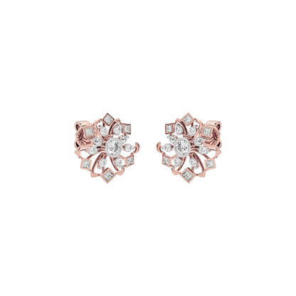 Nova Bloom Diamond Earrings 18 KT / Rose Gold