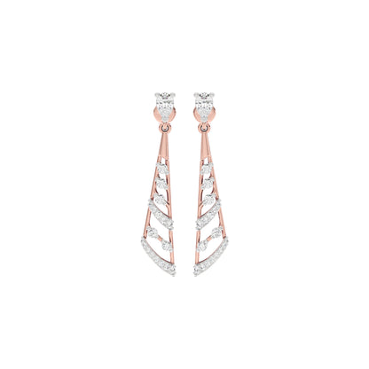 The Meridian Diamond Earrings 18 KT / Rose Gold