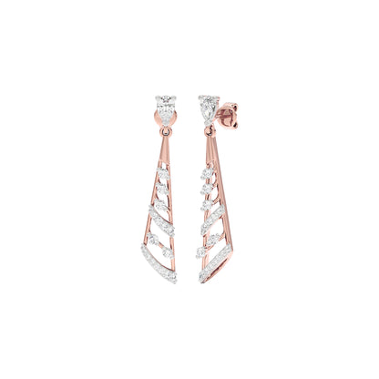 The Meridian Diamond Earrings 18 KT / Rose Gold