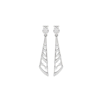 The Meridian Diamond Earrings 18 KT / White Gold