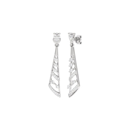 The Meridian Diamond Earrings 18 KT / White Gold