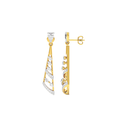 The Meridian Diamond Earrings 18 KT / Yellow Gold