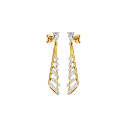 The Meridian Diamond Earrings 18 KT / Yellow Gold