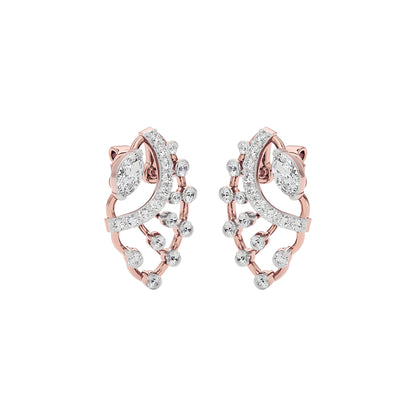 Latif Diamond Earrings 18 KT / Rose Gold