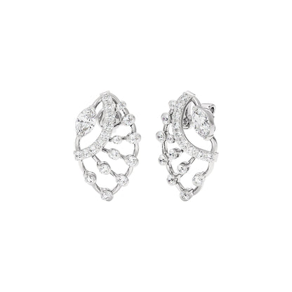 Latif Diamond Earrings 18 KT / White Gold