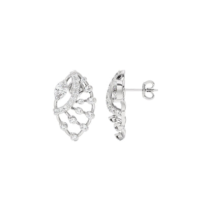 Latif Diamond Earrings 18 KT / White Gold
