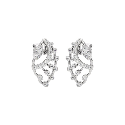 Latif Diamond Earrings 18 KT / White Gold