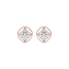 Window Gem Diamond Earrings 18 KT / Rose Gold