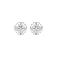 Window Gem Diamond Earrings 18 KT / White Gold