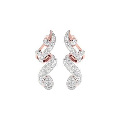 Trinkle Diamond Earrings 18 KT / Rose Gold