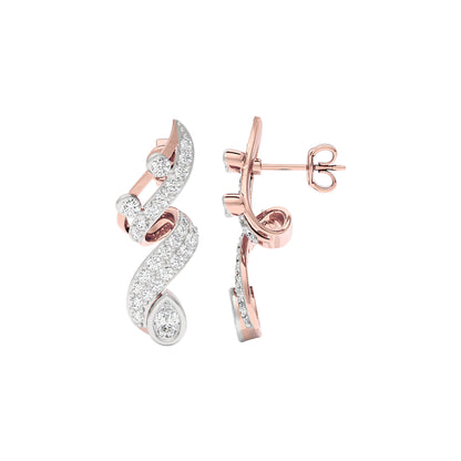 Trinkle Diamond Earrings 18 KT / Rose Gold