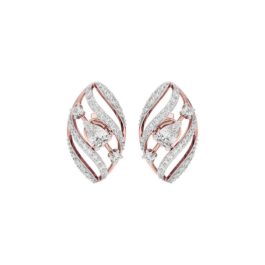 The Oracle's Eye Diamond Earrings 18 KT / Rose Gold