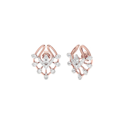 Lace Wing Diamond Earrings 18 KT / Rose Gold