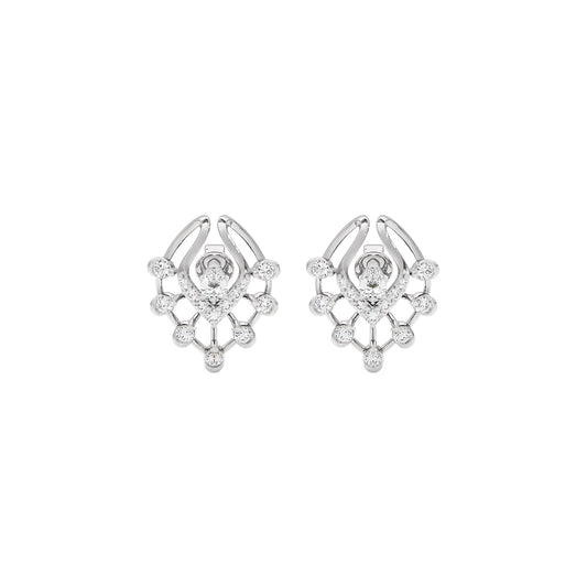 Lace Wing Diamond Earrings 18 KT / White Gold