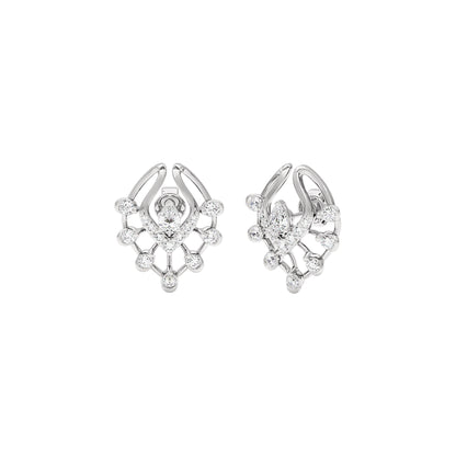 Lace Wing Diamond Earrings 18 KT / White Gold