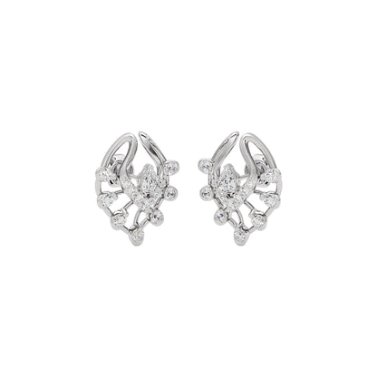 Lace Wing Diamond Earrings 18 KT / White Gold