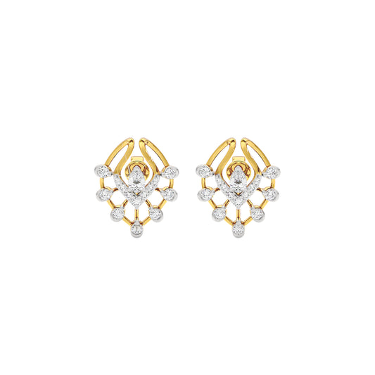 Lace Wing Diamond Earrings 18 KT / Yellow Gold
