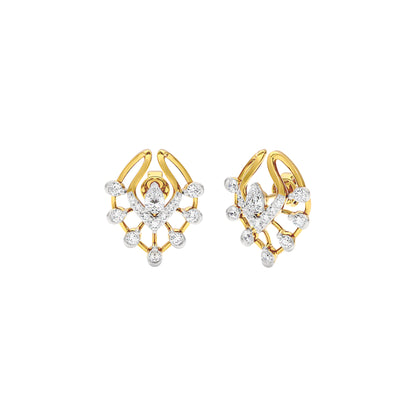 Lace Wing Diamond Earrings 18 KT / Yellow Gold