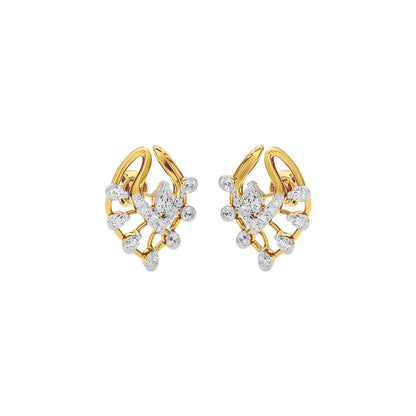 Lace Wing Diamond Earrings 18 KT / Yellow Gold