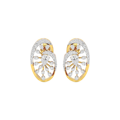 Luxe Circlet Diamond Earrings 18 KT / Yellow Gold
