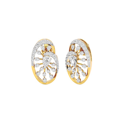Luxe Circlet Diamond Earrings 18 KT / Yellow Gold