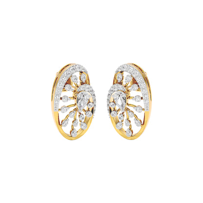 Luxe Circlet Diamond Earrings 18 KT / Yellow Gold