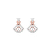 Tri-Flare Diamond Earrings 18 KT / Rose Gold