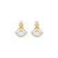 Tri-Flare Diamond Earrings 18 KT / Yellow Gold